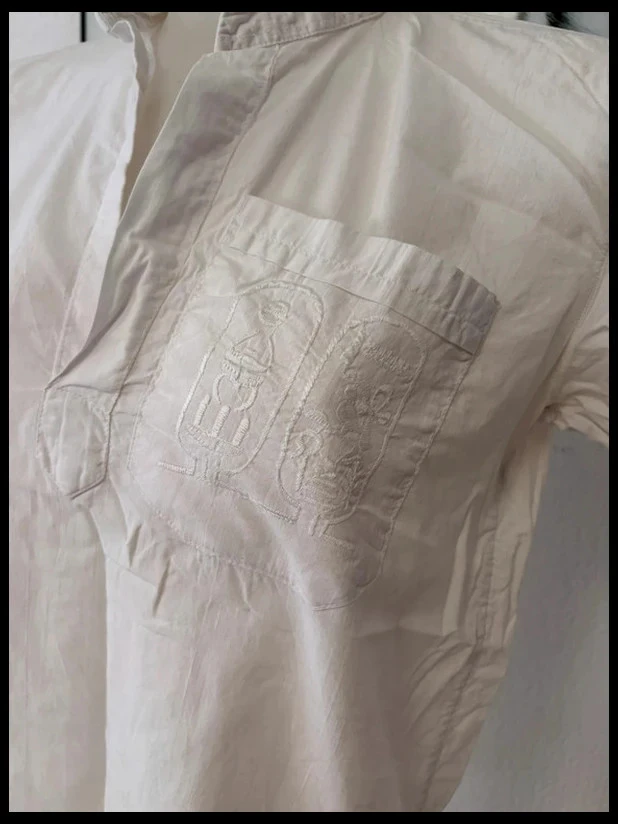 Blusa feminina bordada branca 100% algodão - Estilo boêmio - Tamanho M – photo 2